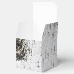 Birch bark texture favor box