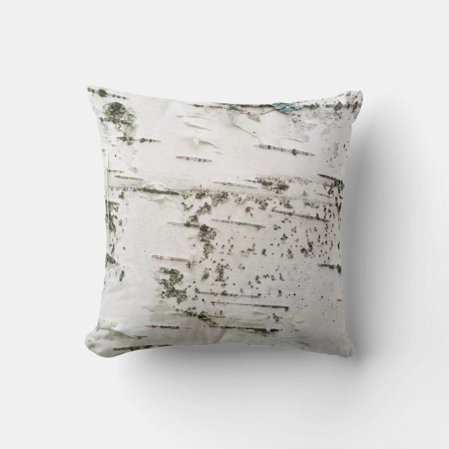 Birch bark throw pillow (Front)
