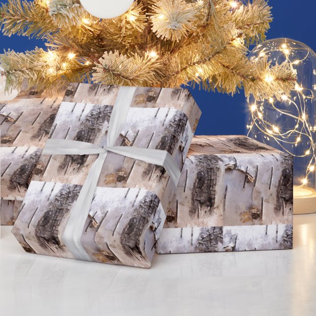 Birch Bark Wrapping Paper (Holidays)