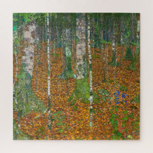 Birch Forest by After Gustav Klimt Jigsaw Puzzle