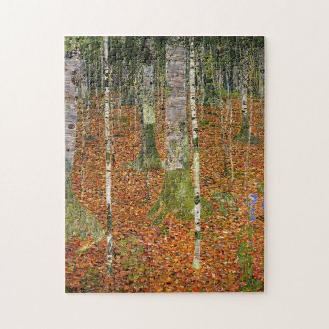 Birch Forest by Gustav Klimt Puzzle (Vertical)
