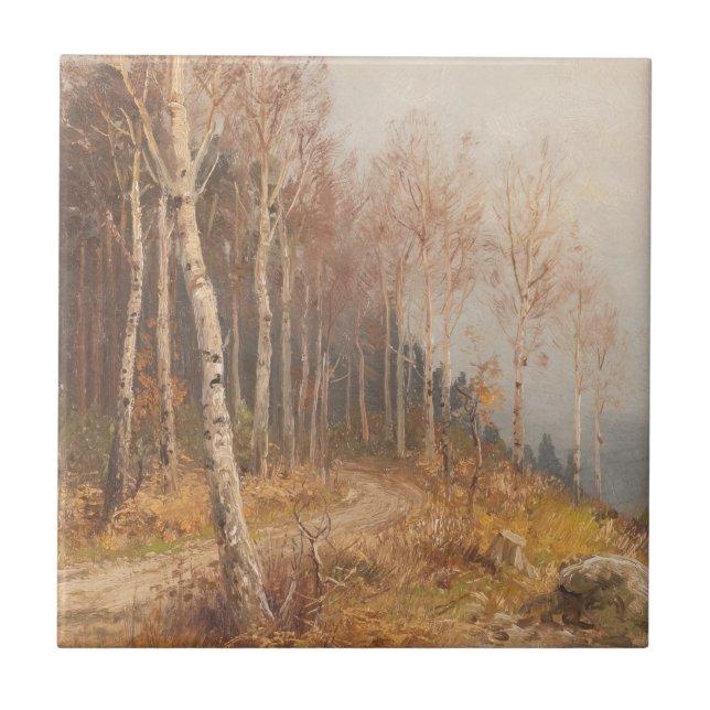 Birch Forest – Hugo Mühlig Tile (Front)