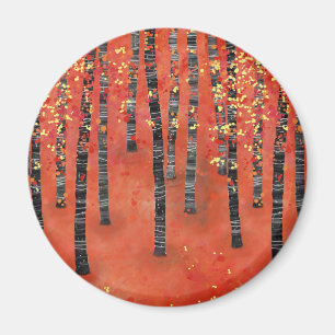 Birch Forest Landscape Magnet