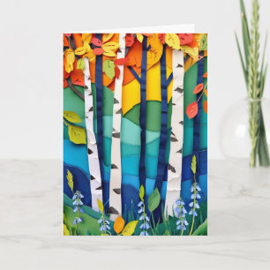 Birch Grove Bluebells Spring Card