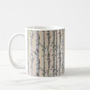 Birch In The Woods Outdoors Coffee Mug