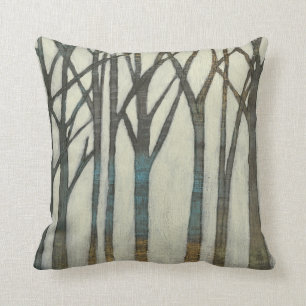 Birch Line I Throw Pillow