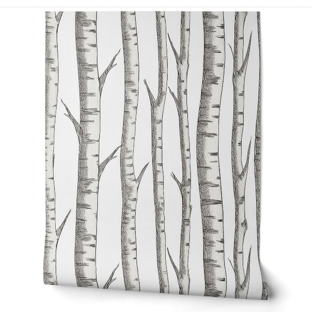 Birch: Nature-Inspired Wallpaper (Unrolling)