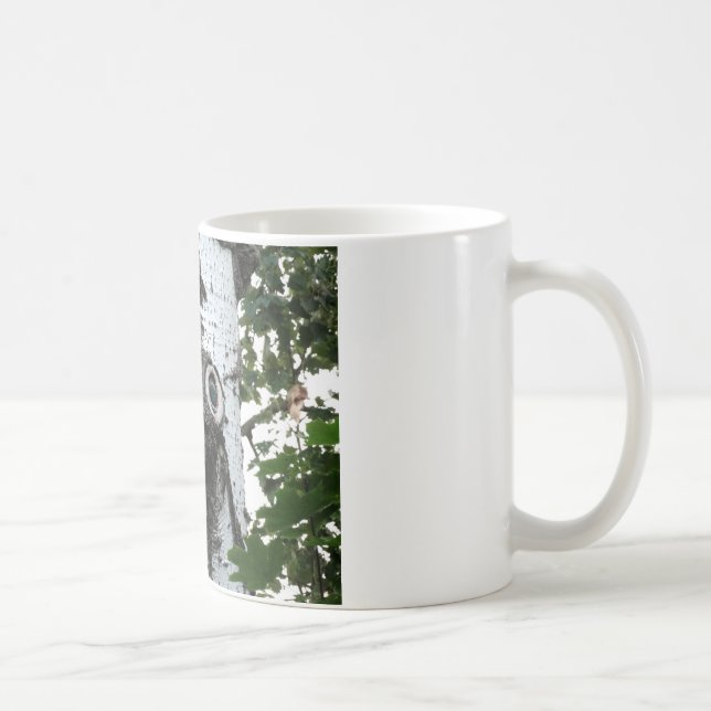 Birch Soul Tree Magic Face Photo Classic White Mug (Right)