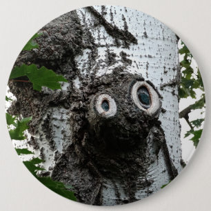 Birch Soul Tree Magic Face Photography Round Badge 6 Inch Round Button