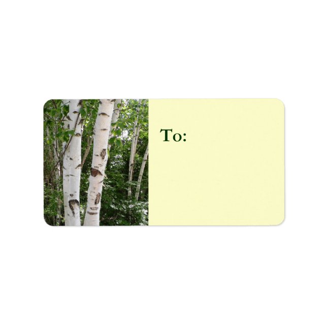 Birch Tree Address Label (Front)