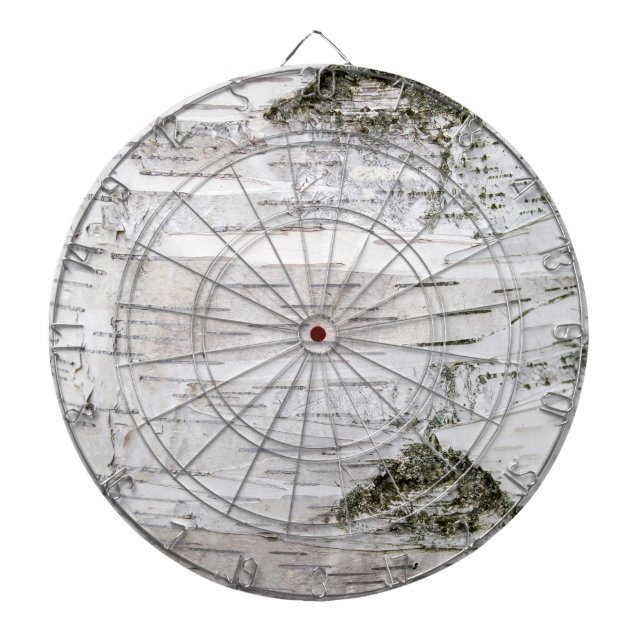 Birch Tree Bark Dartboard (Front)