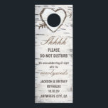 Birch Tree Do Not Disturb Wedding Sign Door Hanger<br><div class="desc">Design features a birch tree bark background with a heart over the doorway cutout. Change the text to whatever you want or leave as is. You change the text under the customize further feature. Check onscreen previews before checking out -- that is what will print for you. IE: onscreen proof....</div>