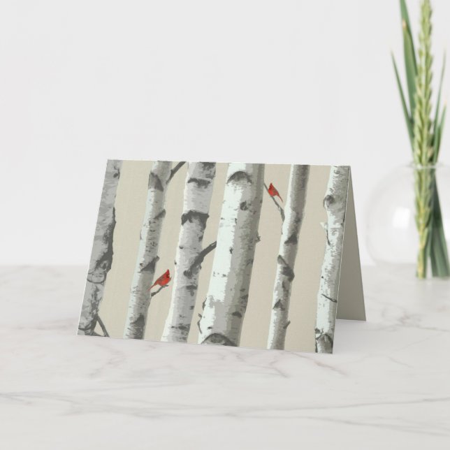 Birch Tree et Red Cardinals Merci (Devant)