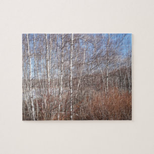 Birch Tree Forest Jigsaw Puzzle