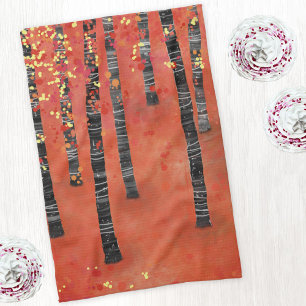Birch Tree Forest Kitchen Towel