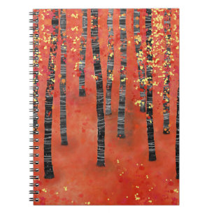 Birch Tree Forest Landscape Notebook