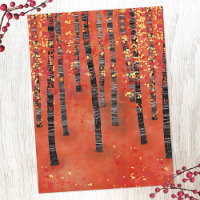 Birch Tree Forest Landscape