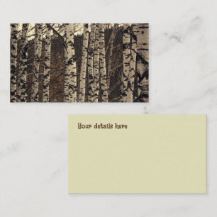 Birch Tree Forest Nature Business Card