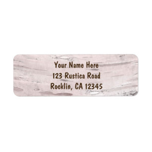 Birch Tree & Heart Rustic Simple Minimal Mariage