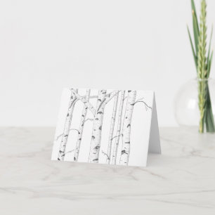 Birch Tree Note Card  NCB4
