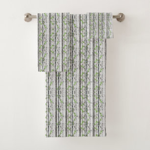 Birch Tree Pattern Bath Towel Set