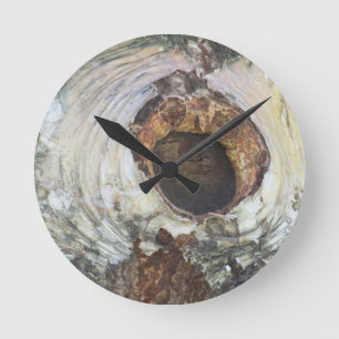 Birch Tree Round Clock