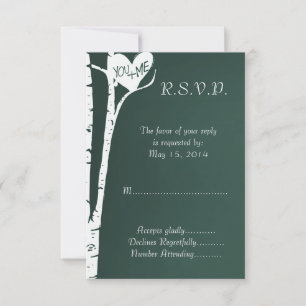 Birch Tree RSVP Card