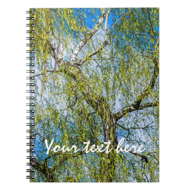 Birch tree - Spring is in the air Notebook (Front)