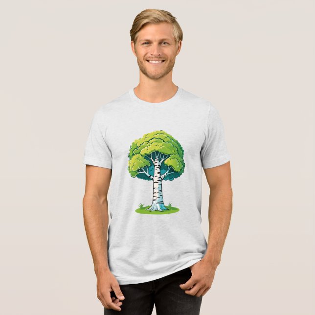 Birch tree Tri-Blend shirt (Front Full)
