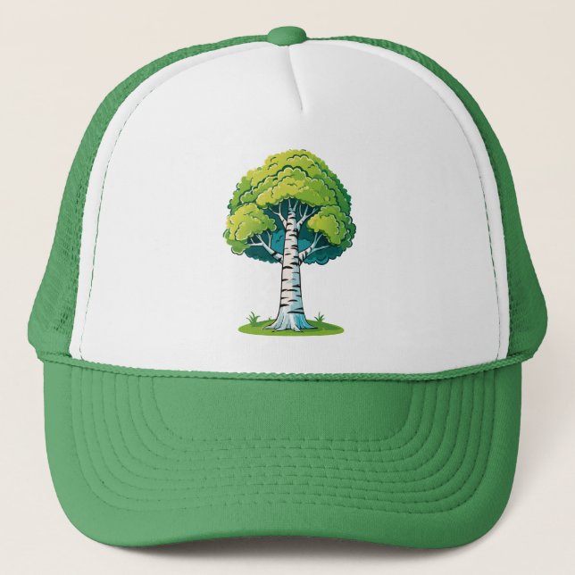 Birch tree trucker hat (Front)