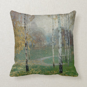 Birch Trees, 1904 (oil on canvas) Throw Pillow
