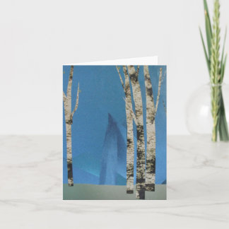 Birch Trees Card