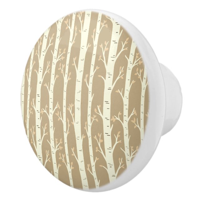 Birch Trees Ceramic Knob (Right)