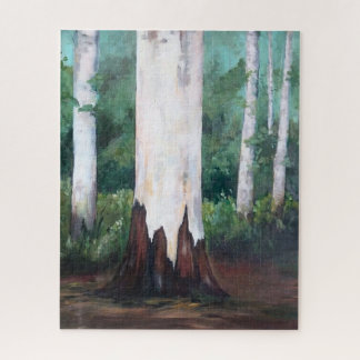 Birch Trees in Spring Jigsaw Puzzle