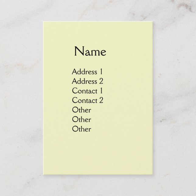 BIRCH TREES IN TUSCANY BUSINESS CARD (Front)