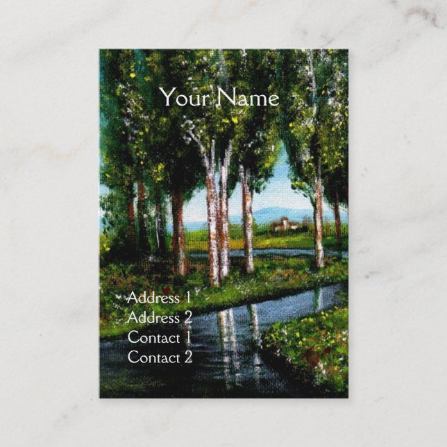 BIRCH TREES IN TUSCANY BUSINESS CARD (Front)