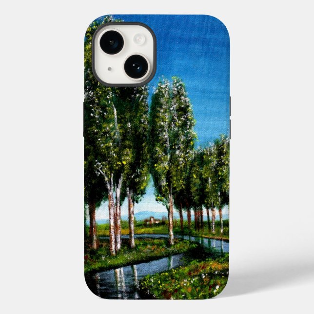 BIRCH TREES IN TUSCANY Case-Mate iPhone CASE (Back)