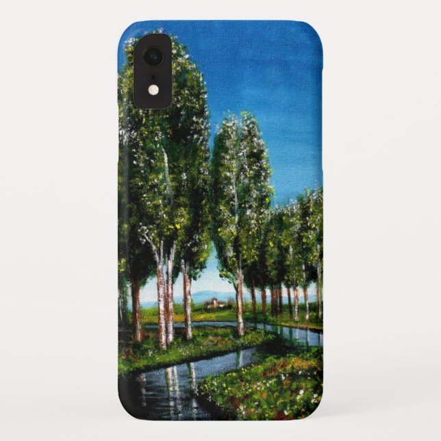 BIRCH TREES IN TUSCANY Case-Mate iPhone CASE (Back)