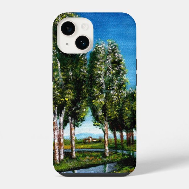 BIRCH TREES IN TUSCANY iPhone CASE (Back)