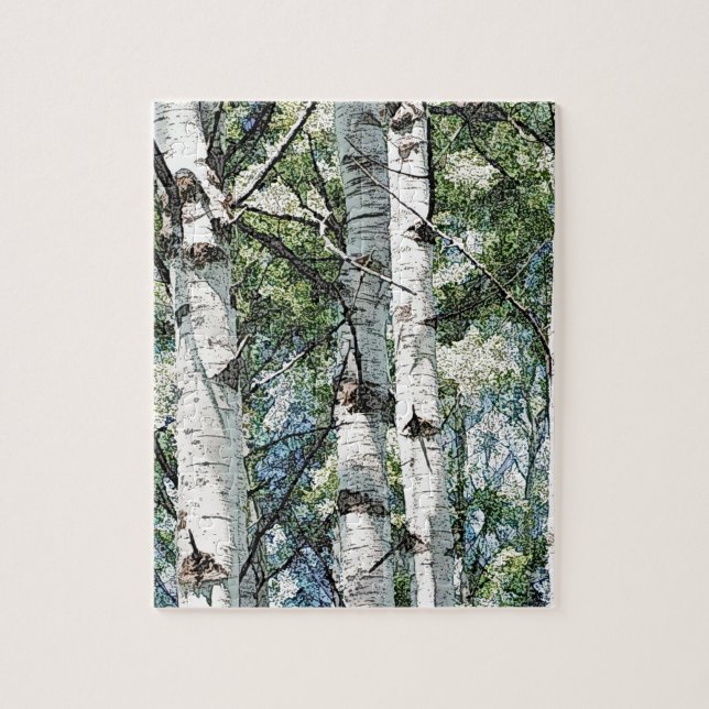 Birch Trees Jigsaw Puzzle (Vertical)