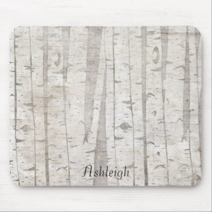 Birch Trees Mouse Pad