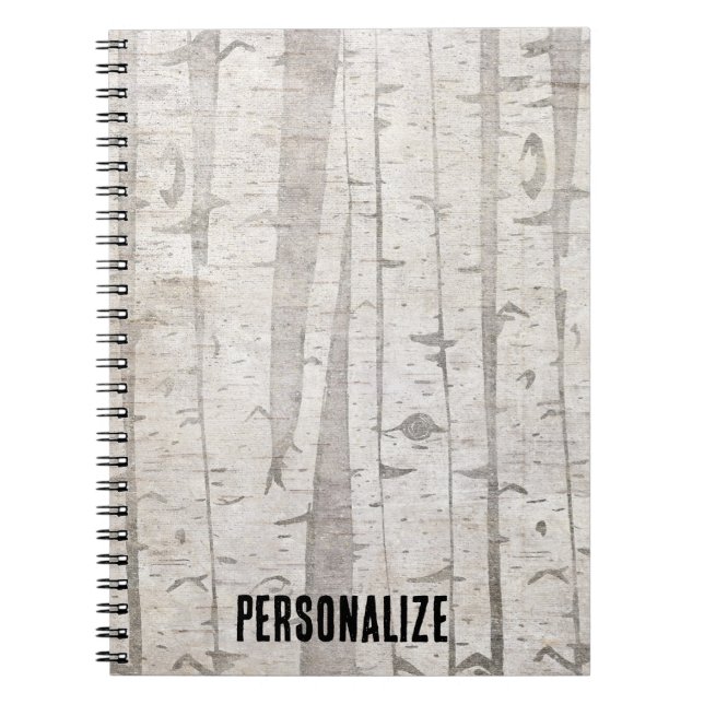 Birch Trees Notebook (Front)