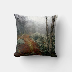 Birch Trees Throw Pillow