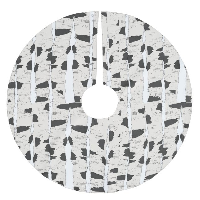 Birch Trees Tree Skirt (Front)