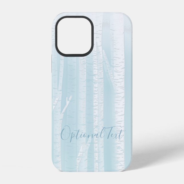 Birch Trees Trunks  iPhone Case (Back)