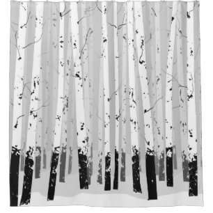 Birch Trees Vintage Horizontal Background