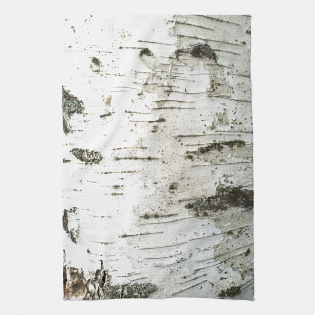 Birch trunk kitchen towel (Vertical)