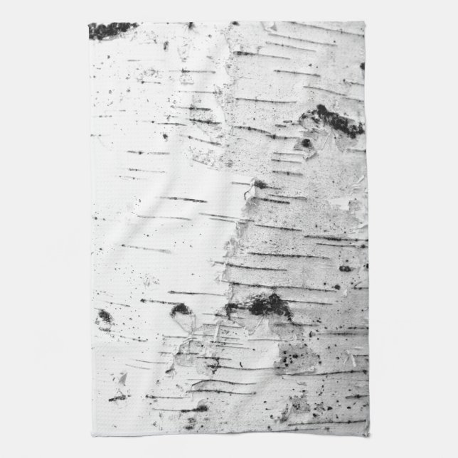 Birch trunk kitchen towel (Vertical)