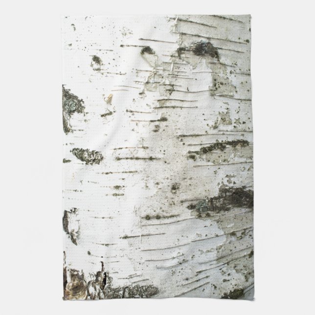 Birch trunk kitchen towel (Vertical)