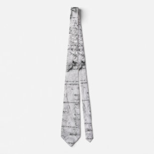 Birch trunk neck tie